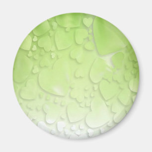 Imã Abstrato verde e branco