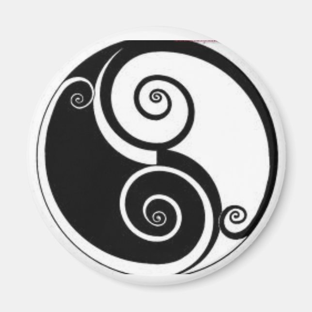 Imã Abstrato Yen Yang Locker, frigorífico ou armário d (Frente)