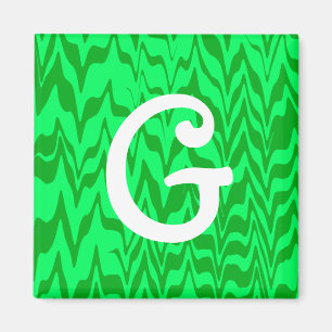 Imã Abstrato ZigZag Swirl