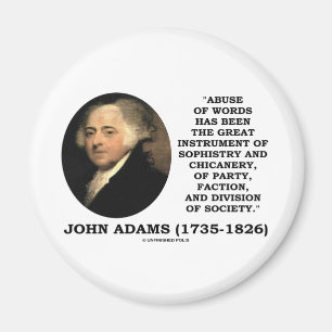Imã Abuso de John Adams da chicanice da sofisma das