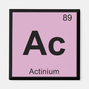Imã Ac - Química do Actínio Símbolo da Tabela Periódic