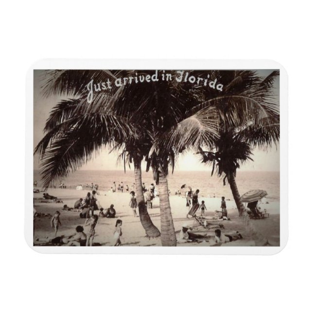 Ímã Acabou de chegar na Flórida! Vintage (Horizontal)