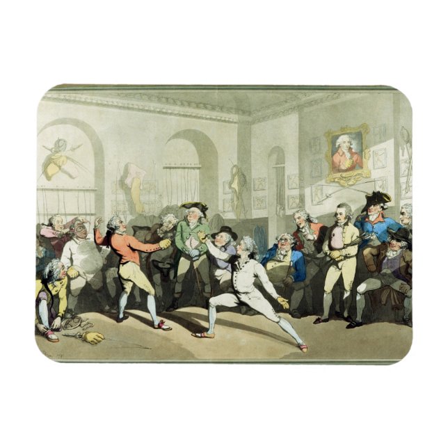 Ímã Academia de Esgrima do Sr. H. Angelo, gravada por  (Horizontal)