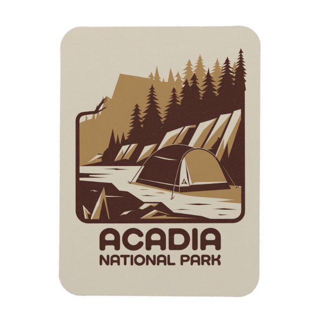 Ímã Acadia National Park Camping Adventure (Vertical)