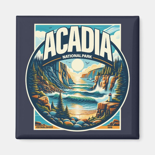 Imã Acadia National Park Maine (Frente)
