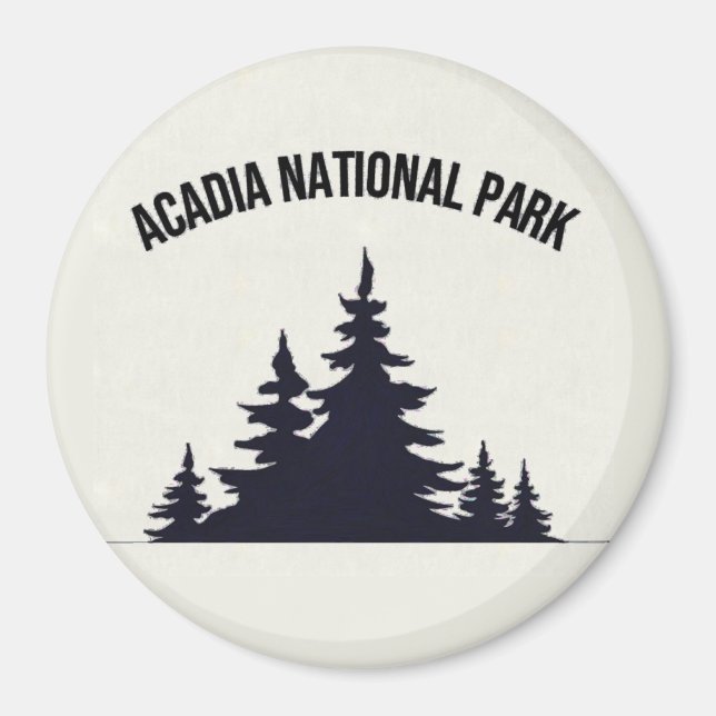 Imã Acadia National Park Souvenir Magnet (Frente)