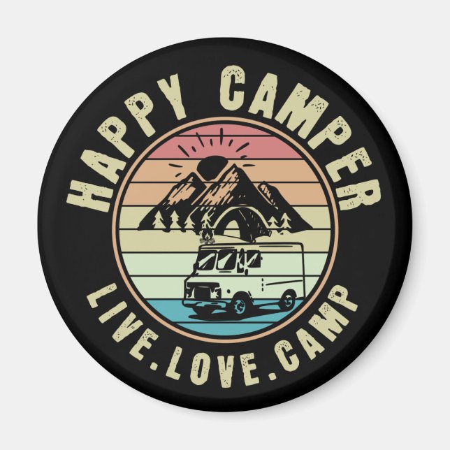 Imã Acampamento. Amor. Campo ao ar livre (Frente)