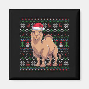 Imã Acampamento Bactrian Amadurece Xmas Sweater Papais