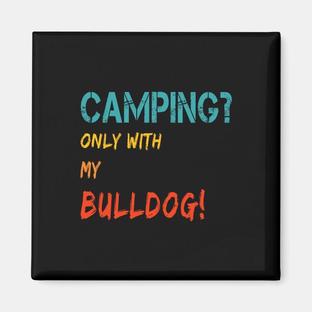 Imã Acampamento Com Cachorro Tent Motorhome Apenas Com (Frente)