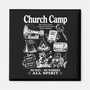 Imã Acampamento cristão vintage da igreja acampamento 