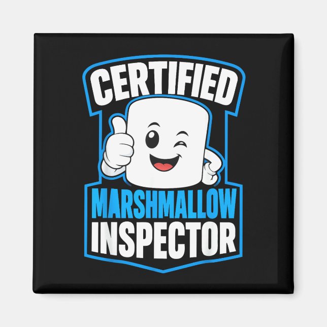 Imã acampamento de amantes de marshmallow s'mores  (Frente)