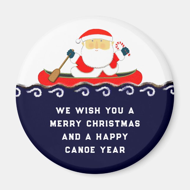 Imã Acampamento de Canoa Colecionável de Natal (Frente)