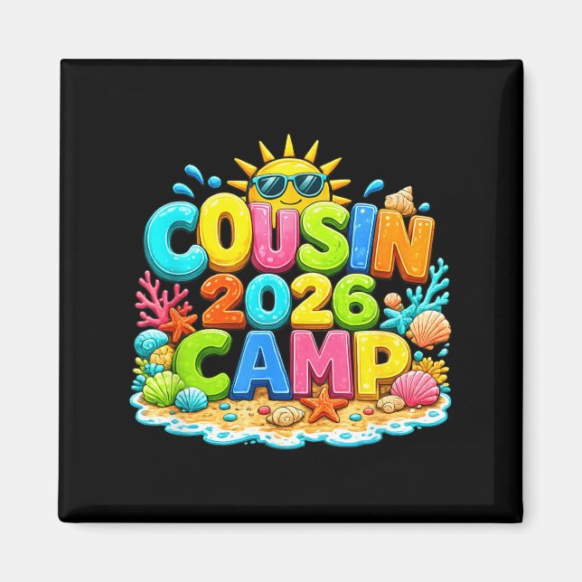 Imã Acampamento de Primos 2026 Acampamento Férias de V (Frente)