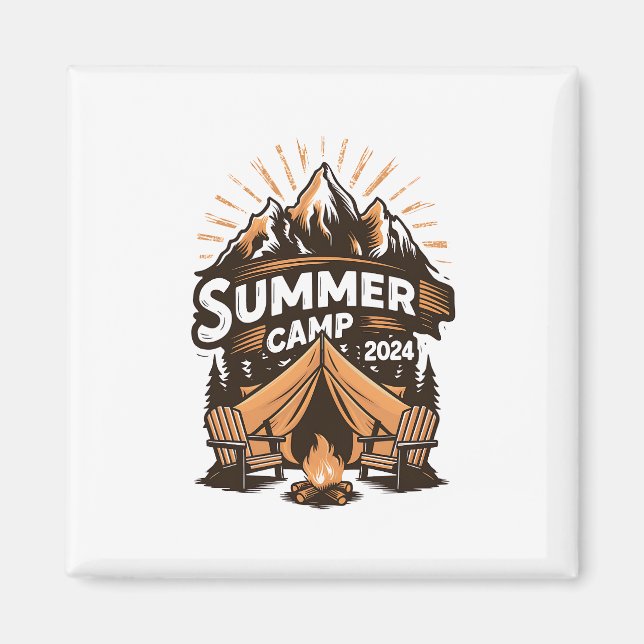 Imã Acampamento de Verão 2024 Correspondência de Féria (Frente)