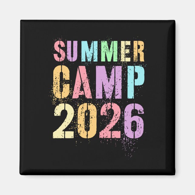 Imã Acampamento de verão fofo 2026 diretor de equipe d (Frente)