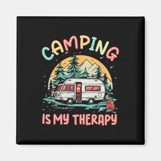 Imã Acampamento É Minha Terapia Acampamento de Verão e (Frente)