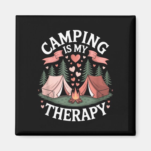 Imã Acampamento é terapia amante de acampamento ao ar  (Frente)
