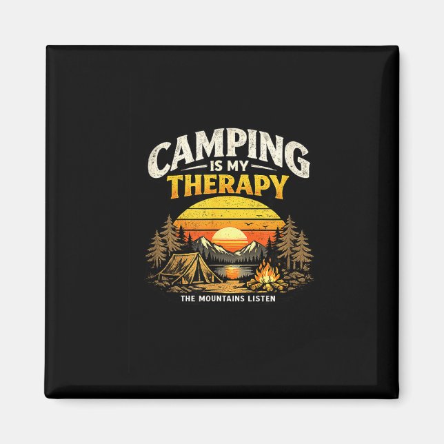 Imã Acampamento é terapia design de acampamento ao ar  (Frente)