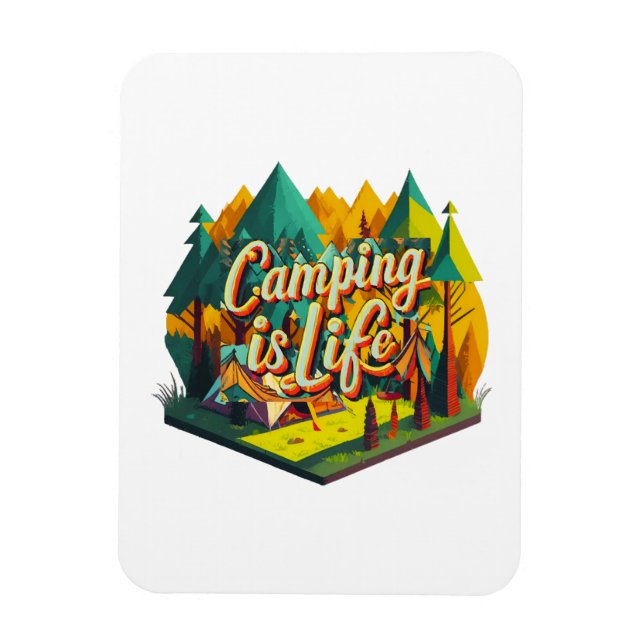Ímã Acampamento é Vida (Vertical)