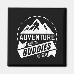 Imã Acampamento Engraçado Hiker Anunciando Amigos da A