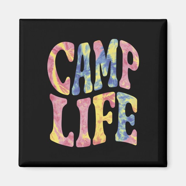Imã Acampamento Meninas de Verão Vida de Acampamento T (Frente)