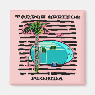 IMÃ ACAMPAMENTO RETRO DO ÍMÃ NO REBOQUE DO ESTILO DE