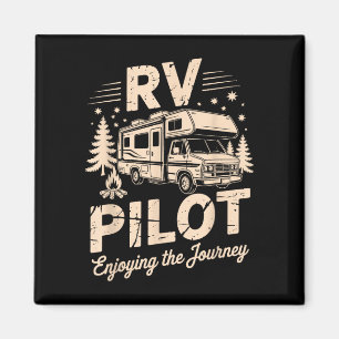 Imã Acampamento RV trailer piloto RV curtindo a viagem