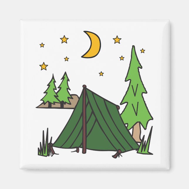 Imã Acampamento Tent (Frente)