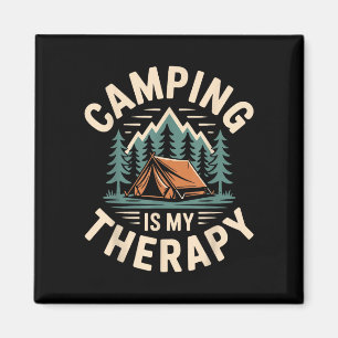 Imã Acampar é minha terapia divertido acampador 