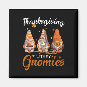 Imã Ação de Graças Com Meu Gnomos Divertido Queda Do o