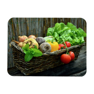 Ímã Ação de Graças da Colheita de Vegetais em uma C