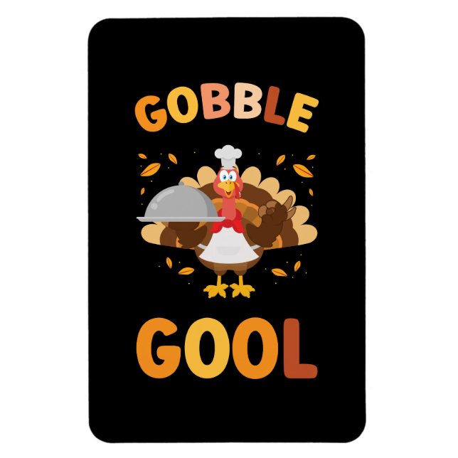 Ímã Ação de Graças Gobblegool Turkey (Vertical)
