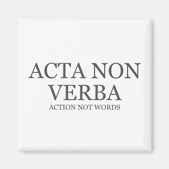 Imã Ação não palavras - escuro (Frente)