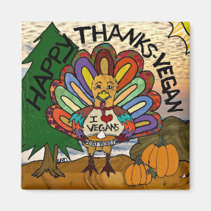 Imã Acção de graças feliz Turquia do Vegan dos