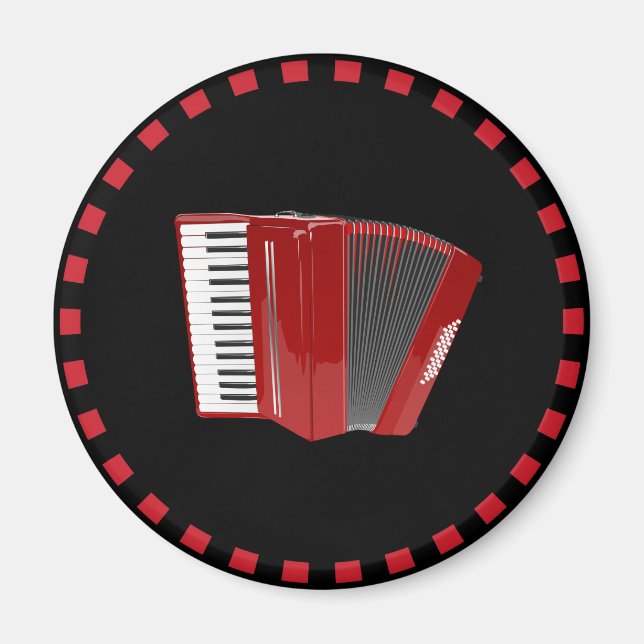 Imã Accordion: The red accordion (Frente)