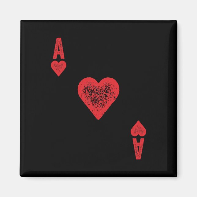 Imã Ace Of Hearts Card Costume (Frente)