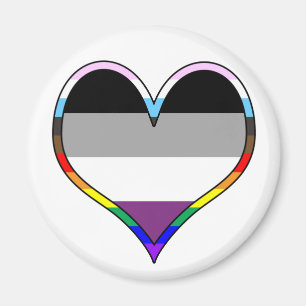 Imã Ace Pride Heart Magnet