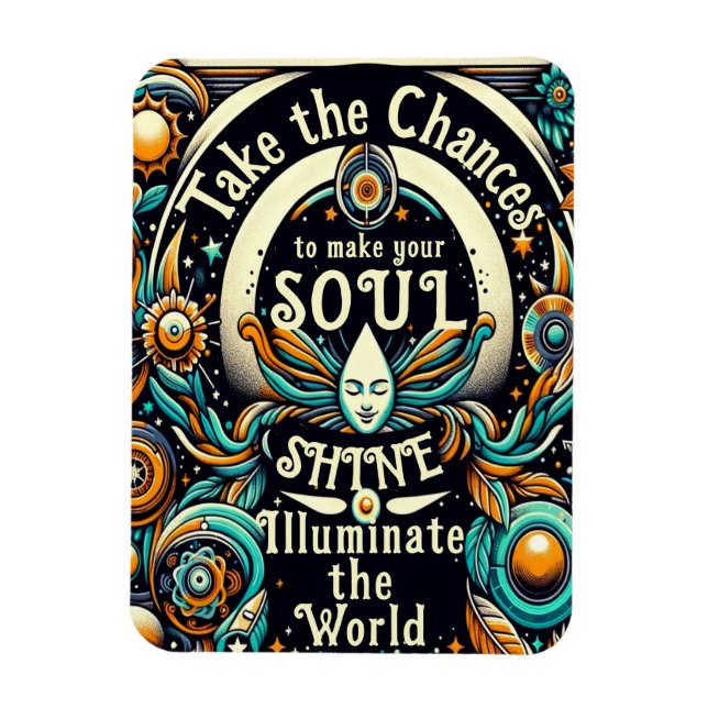 Ímã Aceitar Chances (Vertical)