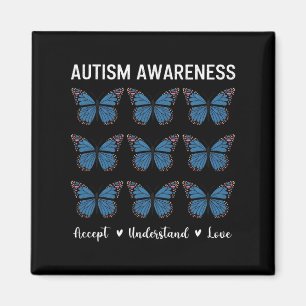 Imã Aceitar Compreender Autismo Atenção Borboleta