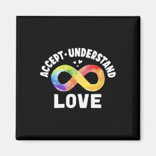 Imã Aceitar Consciência do Autismo do Amor ASD Infini
