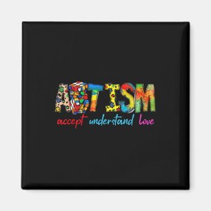 Imã Aceitar Entender Amar Consciência do Autismo Apoio