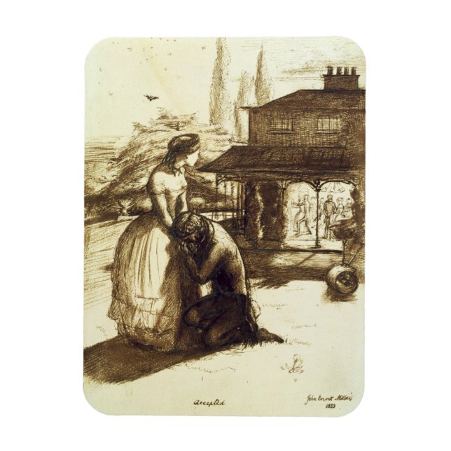 Ímã Aceite, 1853 (tinta caneta e castanha no papel) (Vertical)