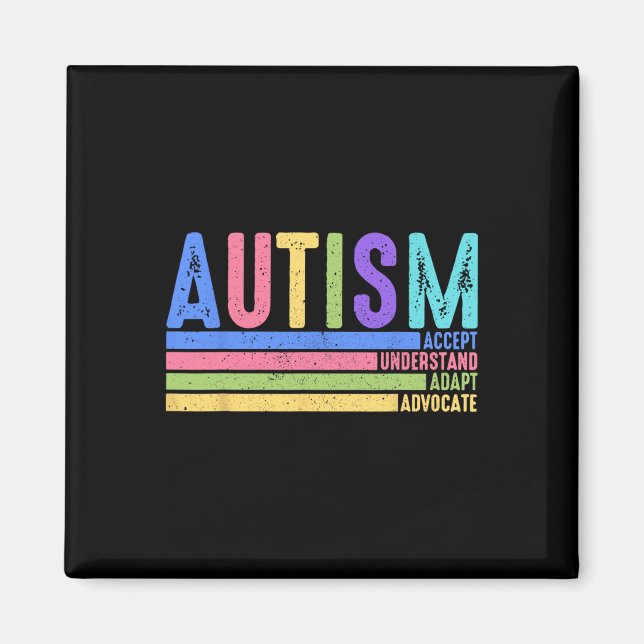 Imã Aceite do Autismo Entenda Adapte Advogue Educação  (Frente)