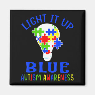 Imã Acenda-O Quebra-cabeça de Consciência do Autismo A
