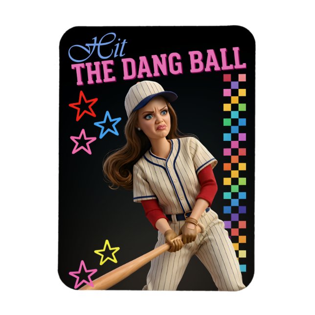 Ímã Acerta a Bola, Caramba! Boneca de Mãe de Jogador d (Vertical)
