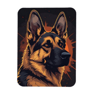 Ímã 🐕 Acessórios para Pastor Alemão para Amantes de C