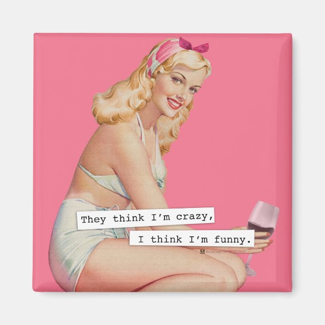 Imã Acham que sou louco, acho que sou engraçado (Frente)