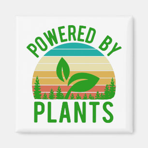 Imã Acionado Por Plantas Engraçadas Vegan Vintage Sun