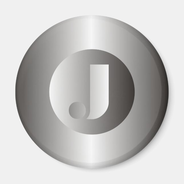 Imã Aço polido "J" (Frente)