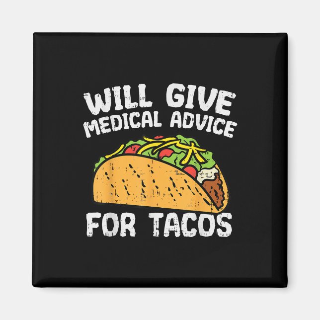 Imã Aconselhamento Médico Para Tacos Cinco Mexicanos D (Frente)
